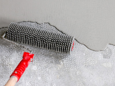 Estrichboden mit Werkzeug